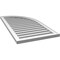 Ekena Millwork Quarter Round Top Right Surface Mount PVC Gable Vent w/ 2"W x 1-1/2"P Brickmould Frame, 22"W x 42"H GVPQR22X4202SF - alternate 5